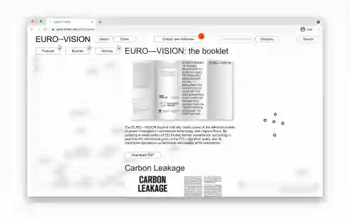 View of the publications section of the website.
